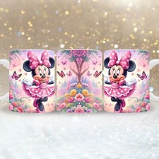 Tasse süße Minnie Maus mit Namen personalisierbar, Geschenke Disney Kinderbecher