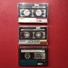 Sony UX-S /UX/UCX-S 90 Chrom Type II Casette 3Stück