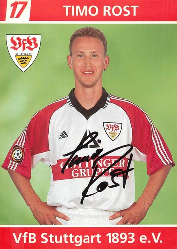 Autogramm timo rost fussball - autogramm,