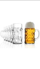 Stölzle Oberglas ISAR Maßkrug 1,0 l 6er Set Bierkrug Gastronomie Maß Bier