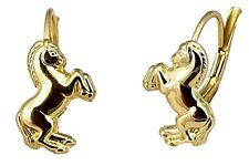 Ohrringe Pferd Gold 585