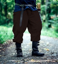 Rushose mit Beinschnürung Braun "Magnus" Wikingerhose Mittelalterliche Rushose