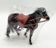 Vintage ,,Fliska-Pferd dunkelbraun,, Kirmes-Jahrmarkt - 70/80er Jahre NEU in OVP