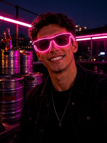 Led leuchtbrille neon - neon, brille