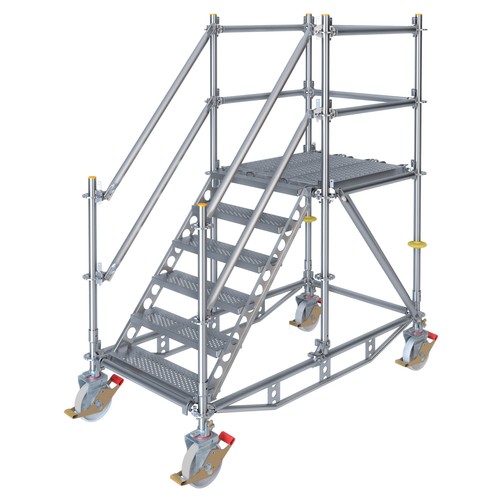 Fahrbare plattformtreppe - fahrbare,