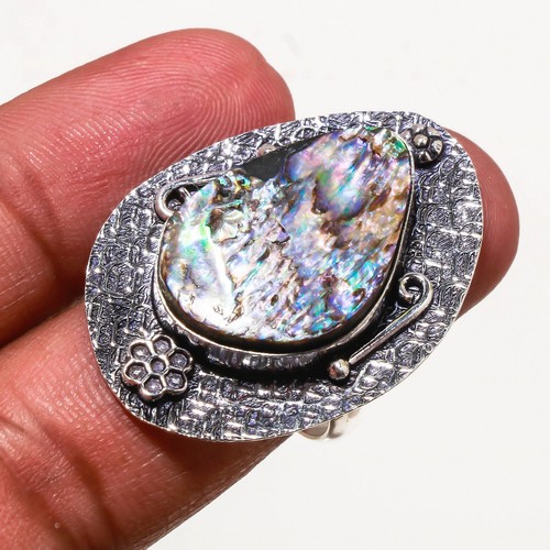 Abalone muschel edelstein ring - muschel,