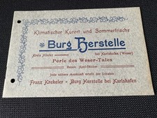 Sommerfrische Burg Herstelle Kurort Perle des Wesertales Weser Bad Karlshafen