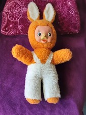 DDR Plüschtier Hase mit Gummigesicht