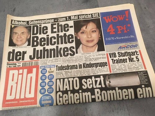Bildzeitung vom 1999 - 04.05.1999, *