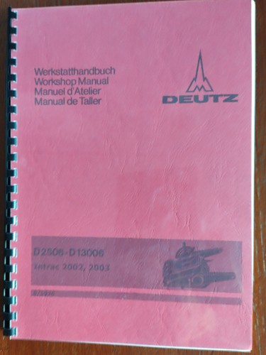 Werkstattbuch deutz - werkstattbuch,