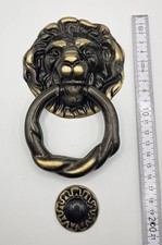 Massiver Löwenkopf Türklopfer – Vintage Antik Deko