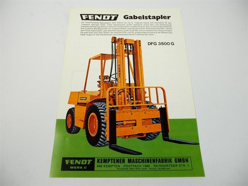 Original prospekt fendt dfg - fendt,