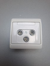 Berker Arsys SAT TV Radio Abdeckung inkl. Dose polarweiß gebraucht 12010069 SET