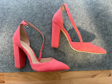 Aldo Velour Stöckelschuhe, Pumps, rosa, Gr. 38