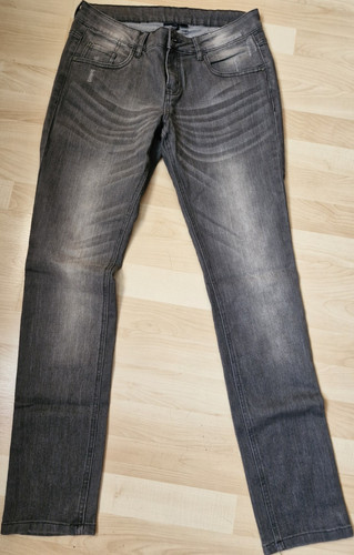 Neu damen jeans grau größe - damen, grau,