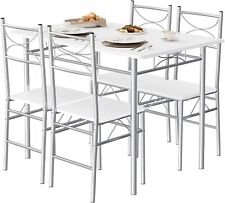 Esstisch mit 4 Stühlen Moderner Küchentisch Essgruppe Sitzgruppe für 4 Personen