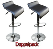 2 x Design Barhocker Bar Hocker Stuhl Barstuhl Tresen M6 braun mit Lehne NEU