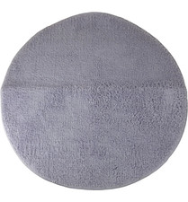 NOVITESSE Badteppich rund 70cm lila | Antirutsch Duschvorleger Badematte weich