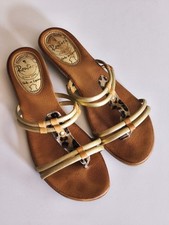 Routard leder sandalen gold - routard, &