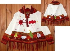 Kinder Poncho m. Ärmel