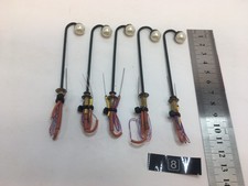 Bogenlampe mit LED, Selbstbau, ca. 7cm, 12-16V, Gleich-Wechselspannung, Messing.