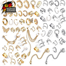 Ear Cuff Gold Silber Set Damen