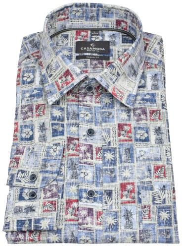 Casa moda leinenhemd casual - moda,