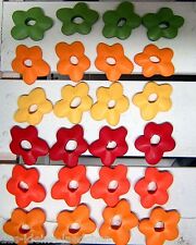 12 Holzblumen Ø 5cm streudeko