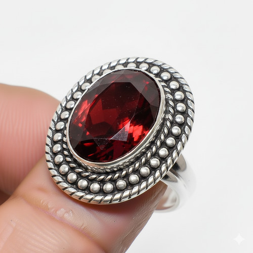 Roter granat edelstein - roter,