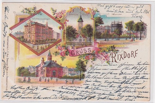 905512 lithographie gruß - ak,