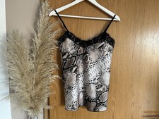 Damen satin top - satin, gr.