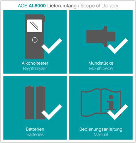 Alkohol tester ace al6000 - ace,