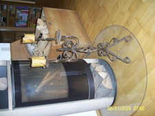 antiker vierarmiger Kerzenständer aus Schmiedeeisen - handgeschmiedet