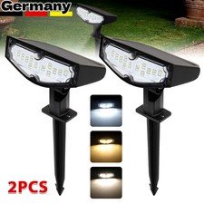 2x LED Solarlampen Außen