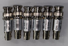 6 Mini Circuits 50 Ohm 15542 HAT-6+ BNC 6 dB Fixed Attenuator, DC  2000 MHz 2GHz
