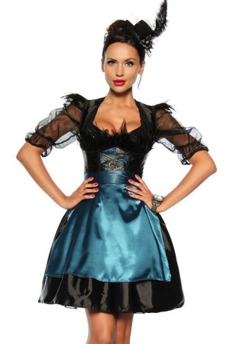 Dirndl damen kostüm pfau - ,