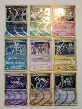 Pokemon Platin Arceus LV100 Komplettset AR1-AR9/DP50 9 Karten Holo Deutsch used