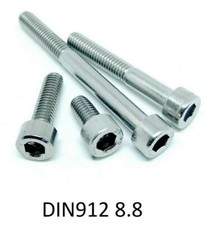DIN912 M4 Zylinderschraube Innensechskant Kopf Schrauben verzinkte kl.8