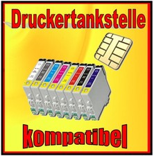 Set kompatibele Patrone für EPSON STYLUS PHOTO R800 R1800 ersetzt T0540 - T0549