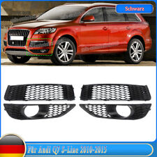 Set Nebelscheinwerfer Lüftungsgitter fur AUDI S-Line Q7 10-15 Stoßstange Gitter