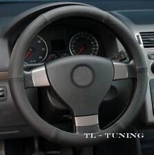 Auto Lenkrad Überzug Abdeckung Lenkradbezug Lenkradhülle LEDER Ø 37-38,5 SCHWARZ