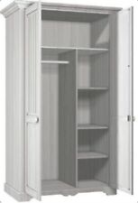 Kleiderschrank Cinderella - teilmassiv - weiß - ca. 122 x205 x 65cm