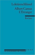 Albert Camus: LEtranger. Lektüreschlüssel by Kemmner... | Book | condition good