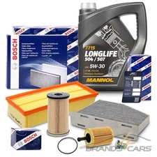 BOSCH INSPEKTIONSPAKET +5l 5W-30 FÜR AUDI A3 VW PASSAT TIGUAN TOURAN 1.9 2.0 TDI