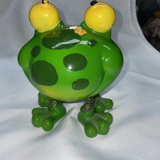 Wobble Frog Resin Money Box