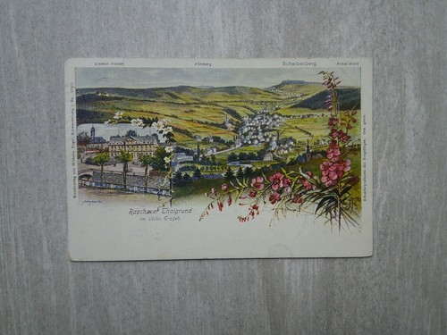 Raschau erzgebirge litho - ak,