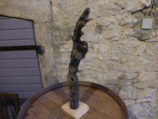 Stele Skulptur Holz Naturholz