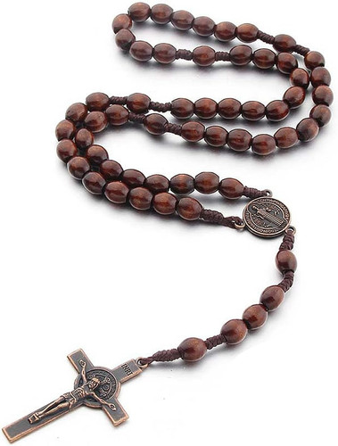 Rosenkranz kette mit kreuz - mit,