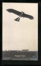 Foto-AK Sanke Nr. 73: Flugzeug vom Typ Rumpler-Taube im Steigflug 