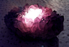 Bärbel Drexel Edelstein Amethyst Teelichthalter ca. 1,6 kg / Maße: 18x11x7 cm